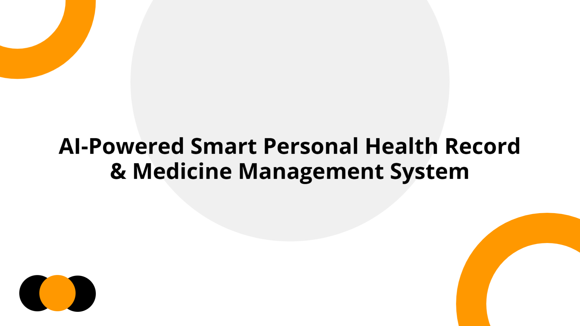 AI-Powered Smart Personal Health Record & Medicine Management System ...