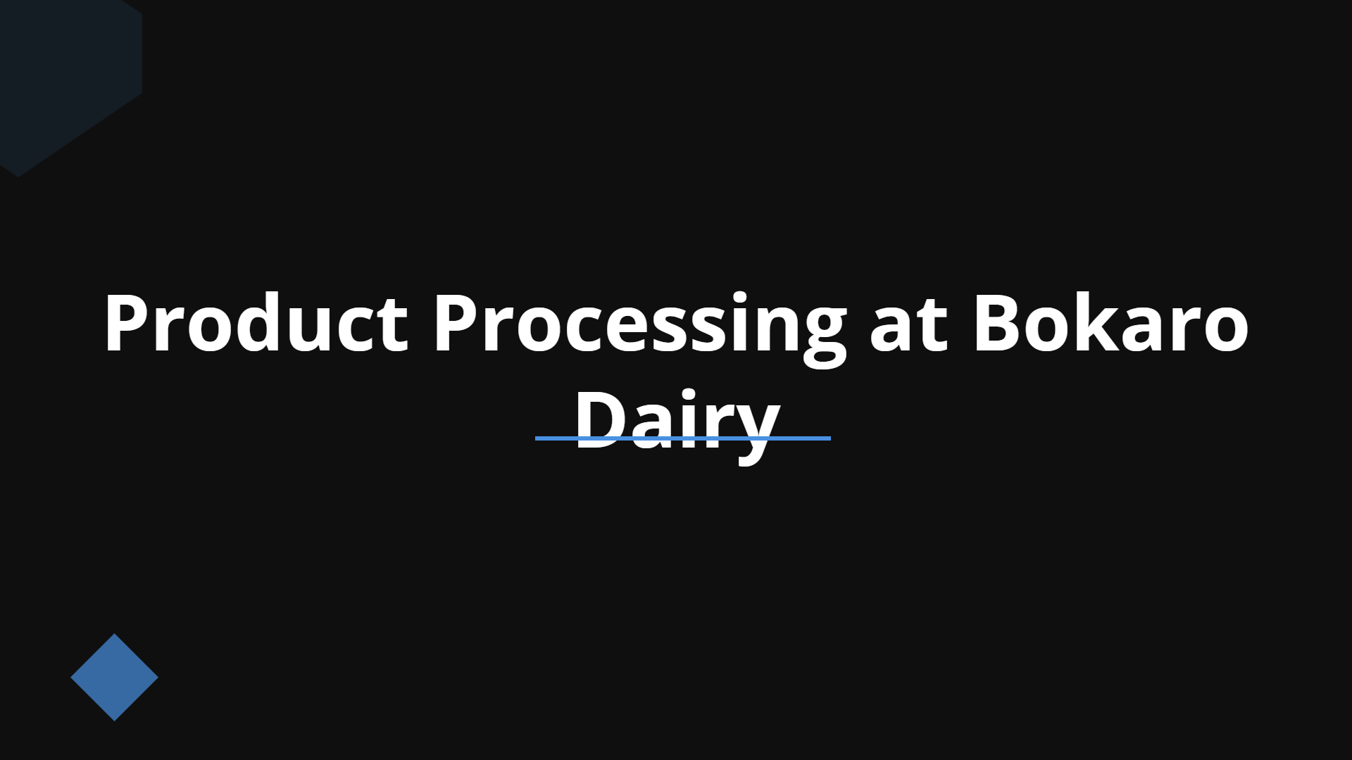 Bokaro Dairy Product Processing Slidebyslideai 