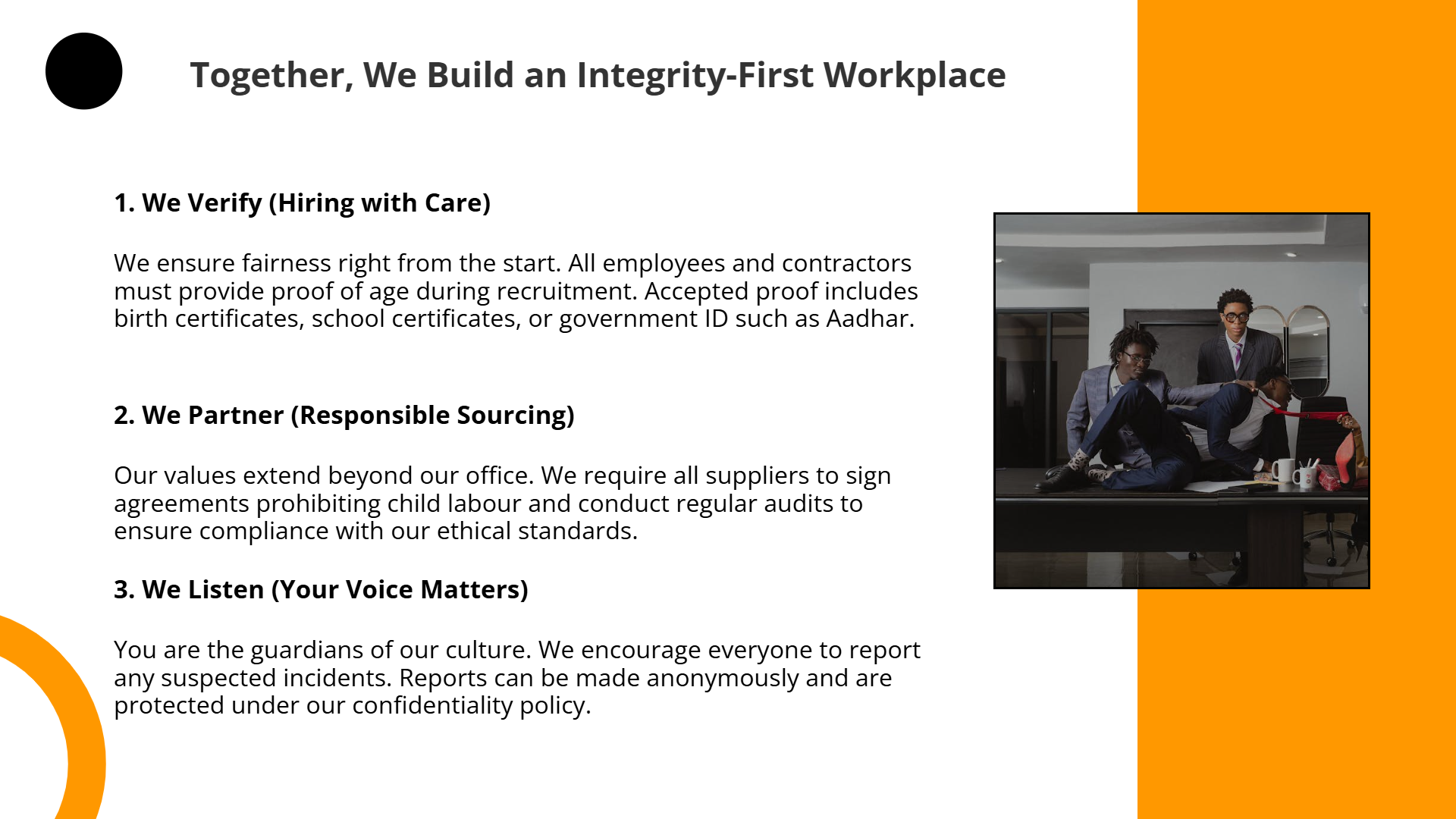 Building an Ethical Workplace Together | Slidebyslide.ai