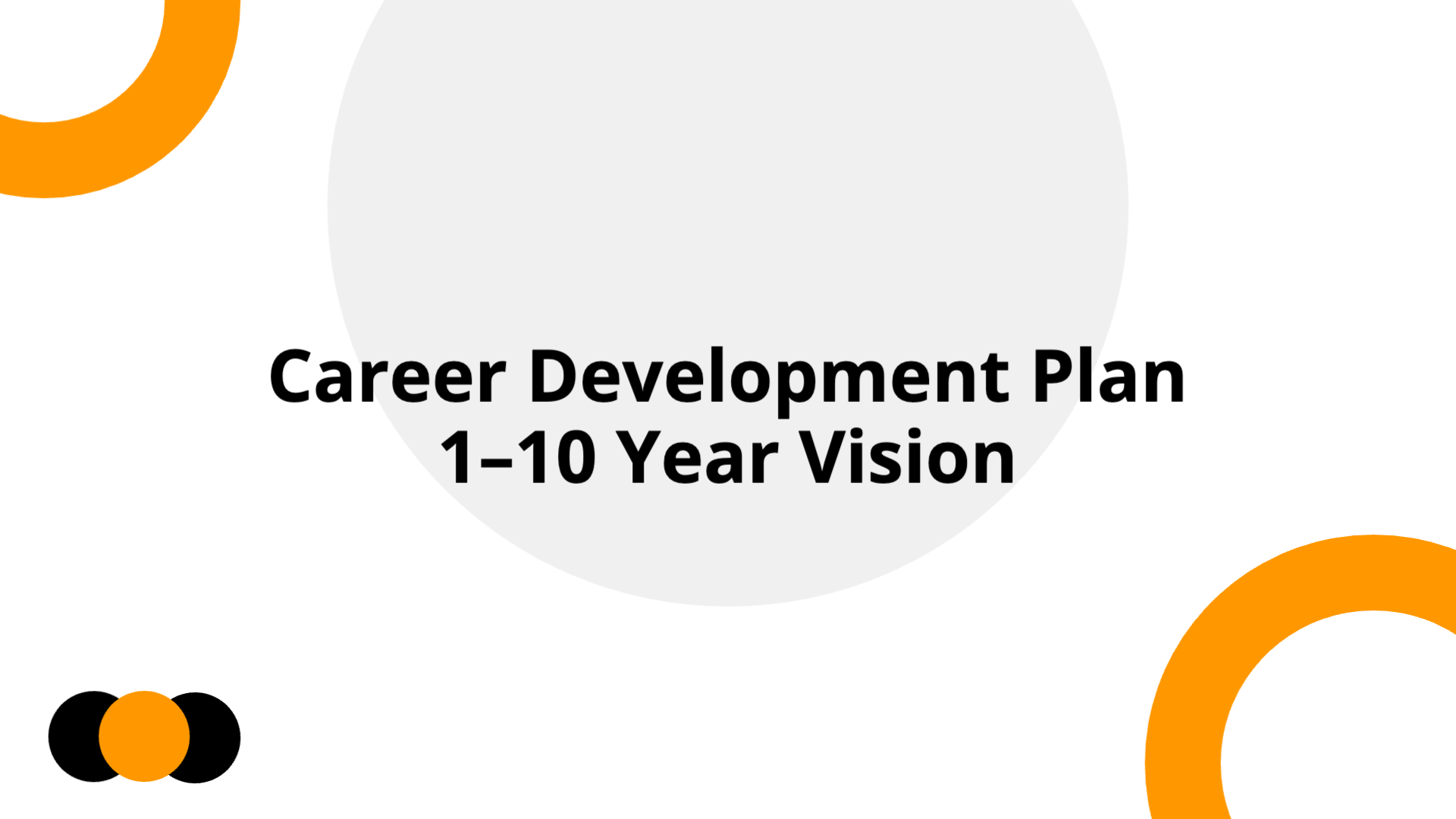 Career Development Plan: 1–10 Year Vision | Slidebyslide.ai