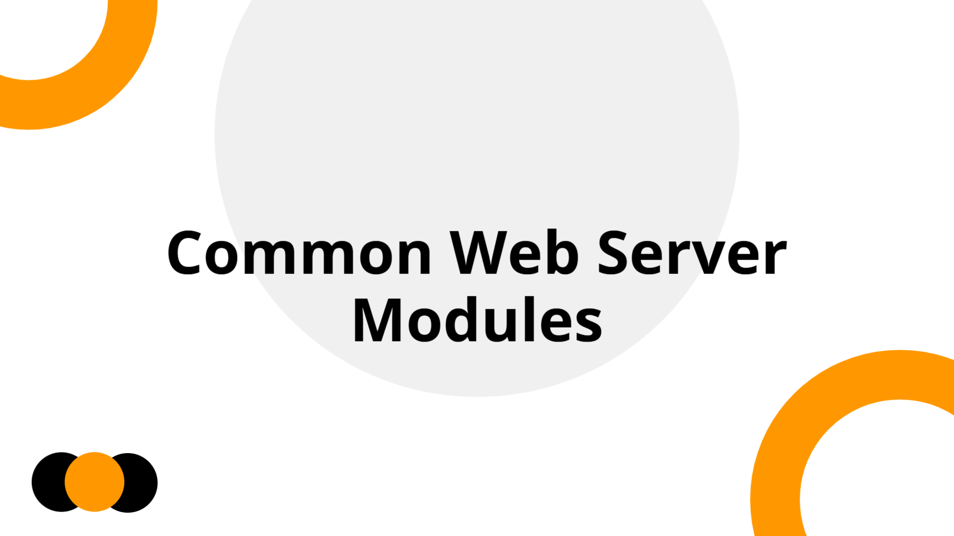 Common Web Server Modules | Slidebyslide.ai