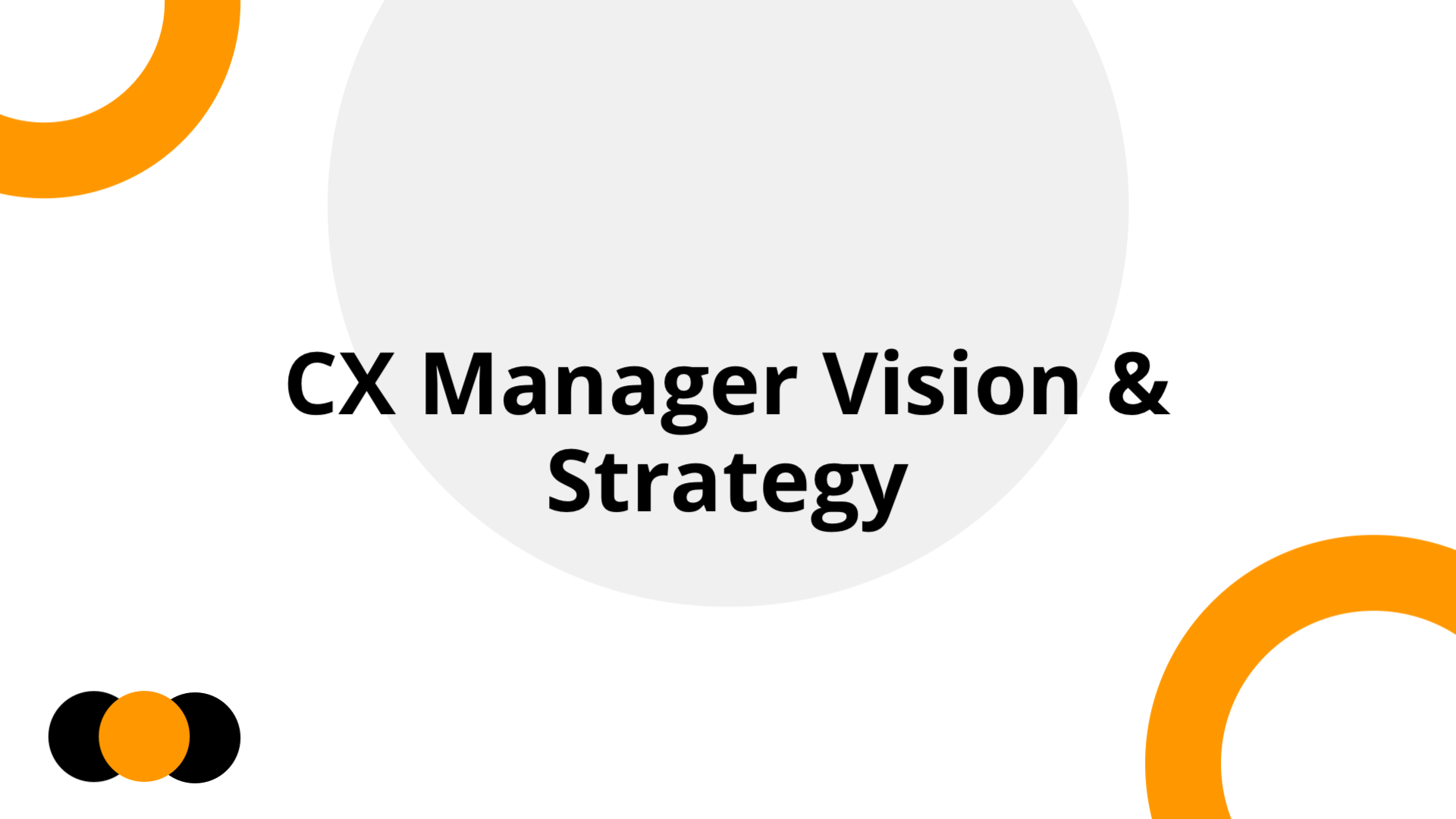 CX Manager Strategy & Vision | Slidebyslide.ai