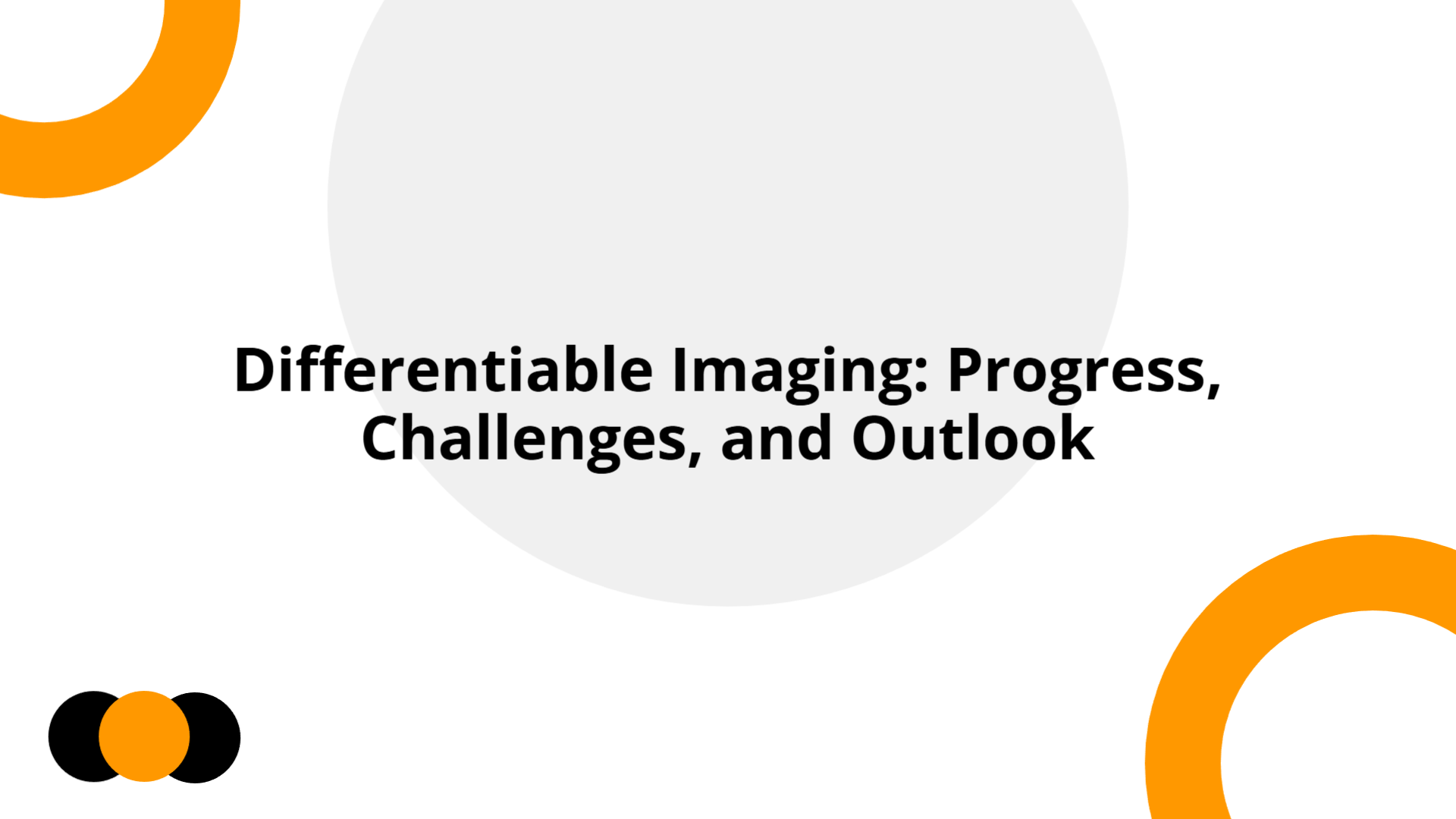 Differentiable Imaging Summary | Slidebyslide.ai