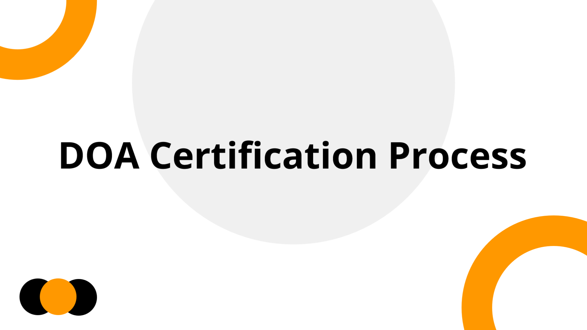 DOA Certification Premium Deck | Slidebyslide.ai
