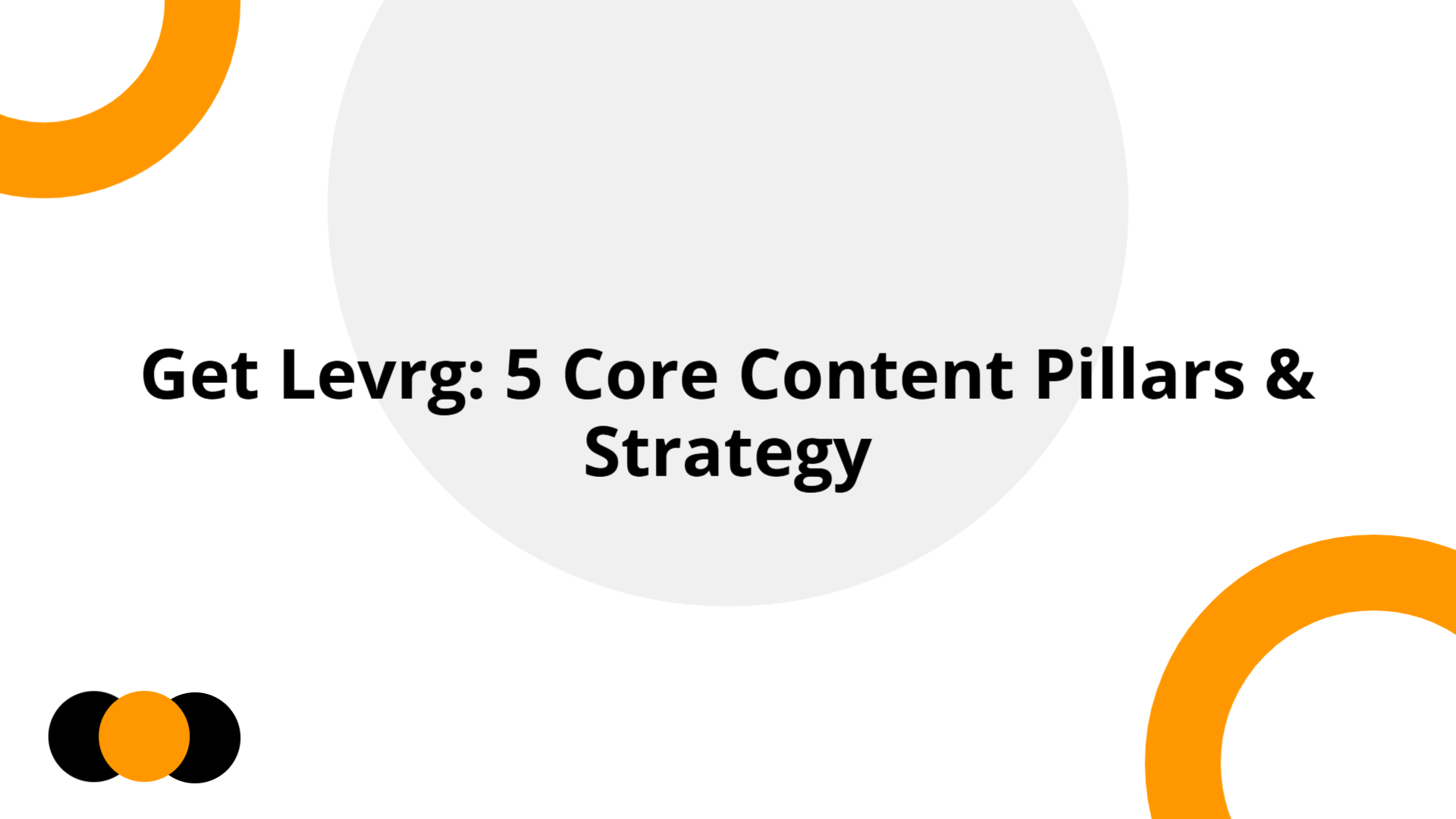 Get Levrg: 5 Core Content Pillars & Strategy | Slidebyslide.ai