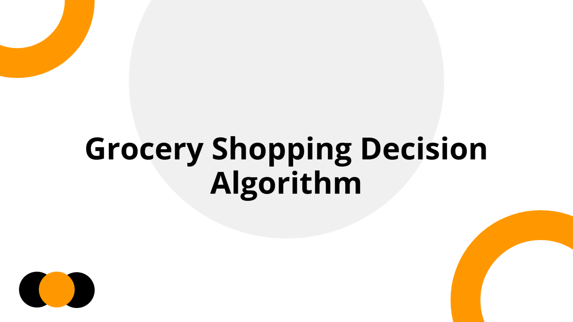 Grocery Shopping Decision Algorithm | Slidebyslide.ai