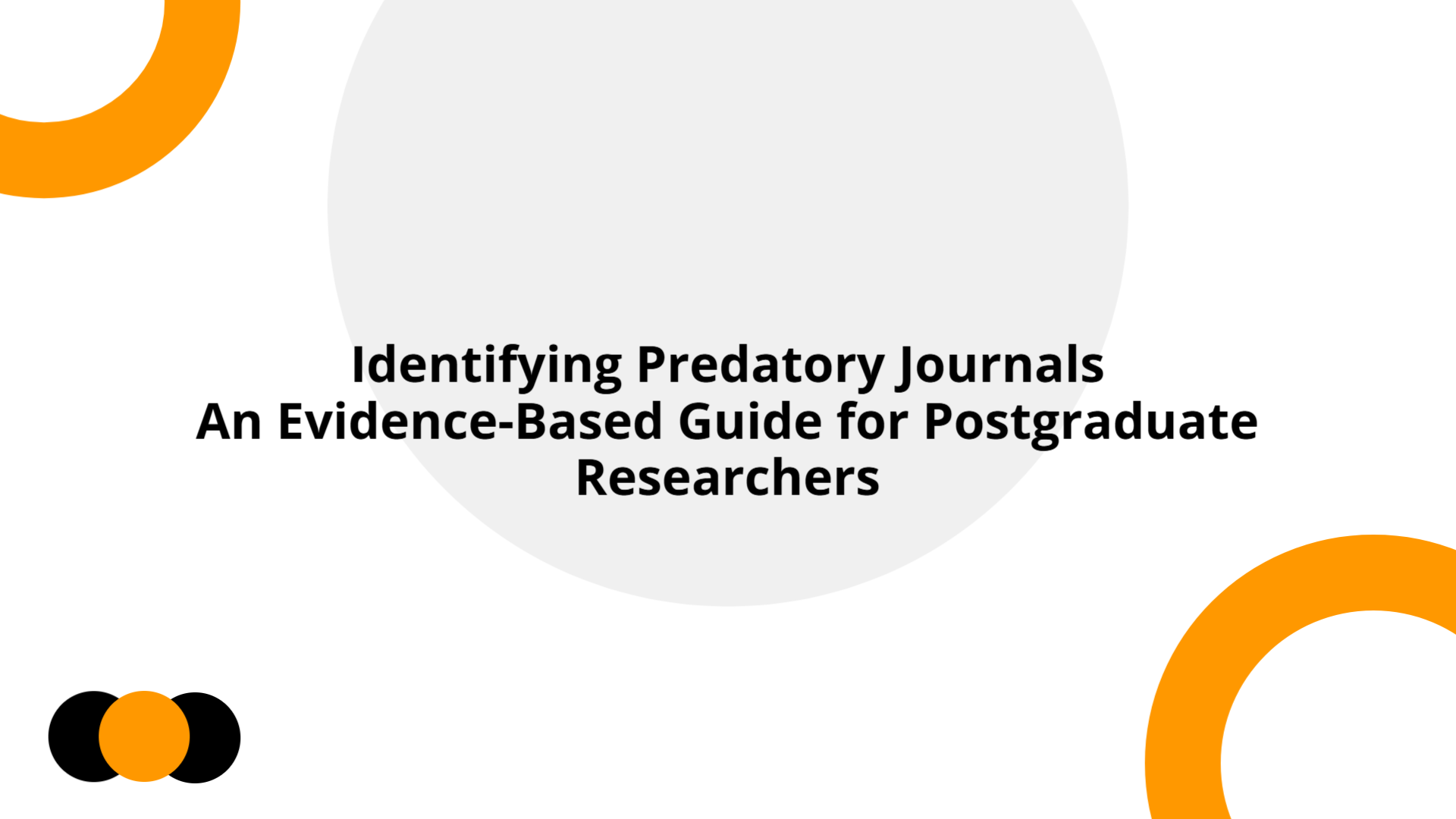 Identifying Predatory Journals: Evidence-Based Guide | Slidebyslide.ai