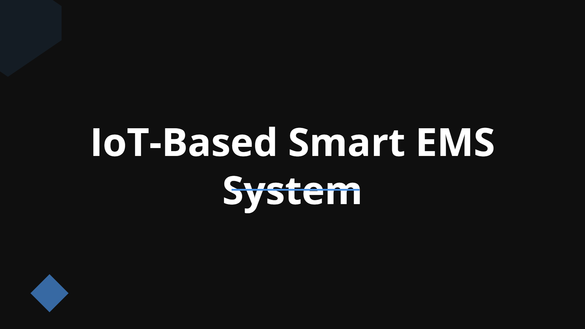 IoT-Based Smart EMS System | Slidebyslide.ai