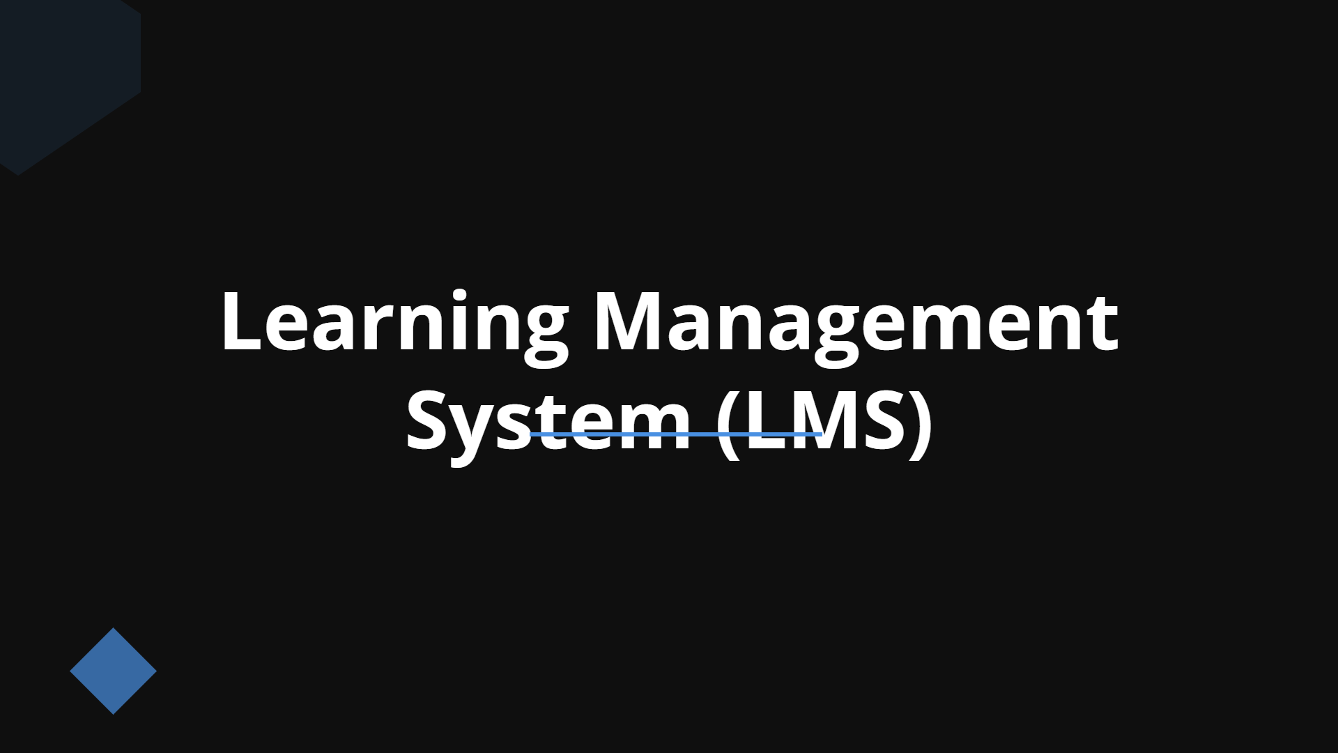 Learning Management System (LMS) | Slidebyslide.ai