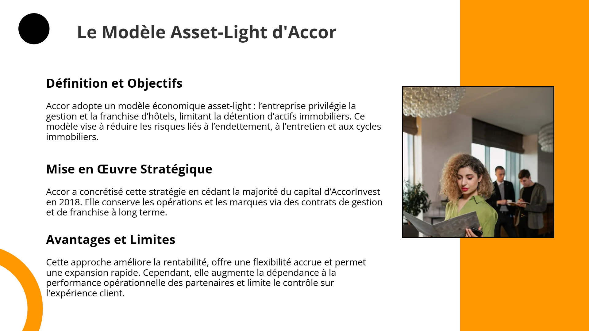 Modèle Asset-Light d'Accor | Slidebyslide.ai