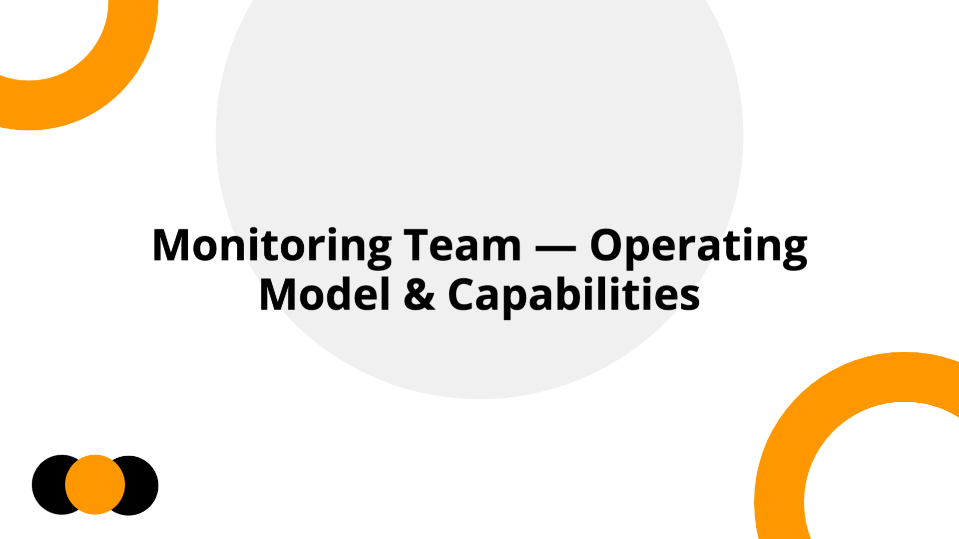 Monitoring Team — Operating Model & Capabilities | Slidebyslide.ai