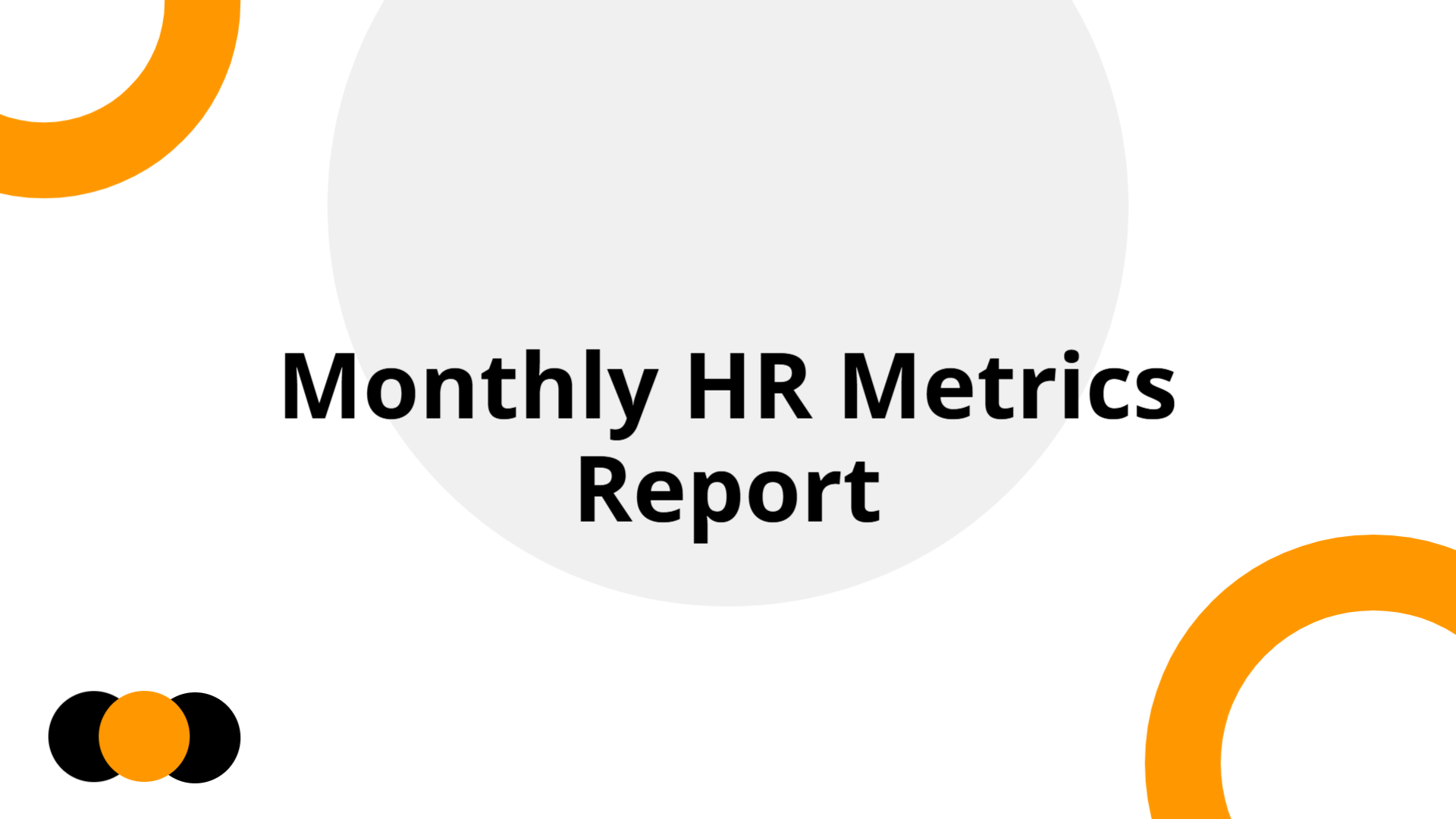 Monthly HR Metrics Report Template | Slidebyslide.ai