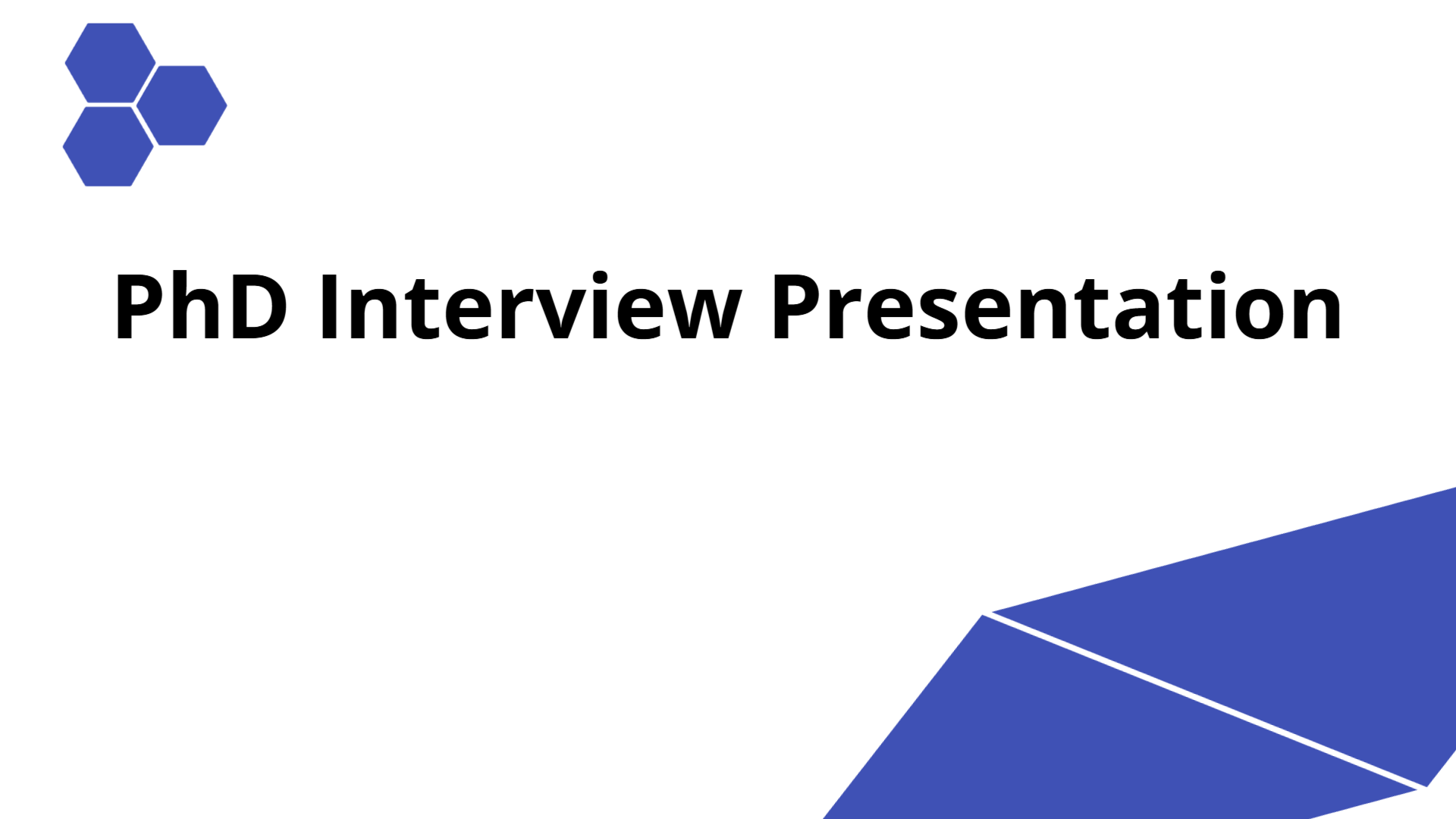 PhD Interview Presentation - Li Xiaoyang | Slidebyslide.ai