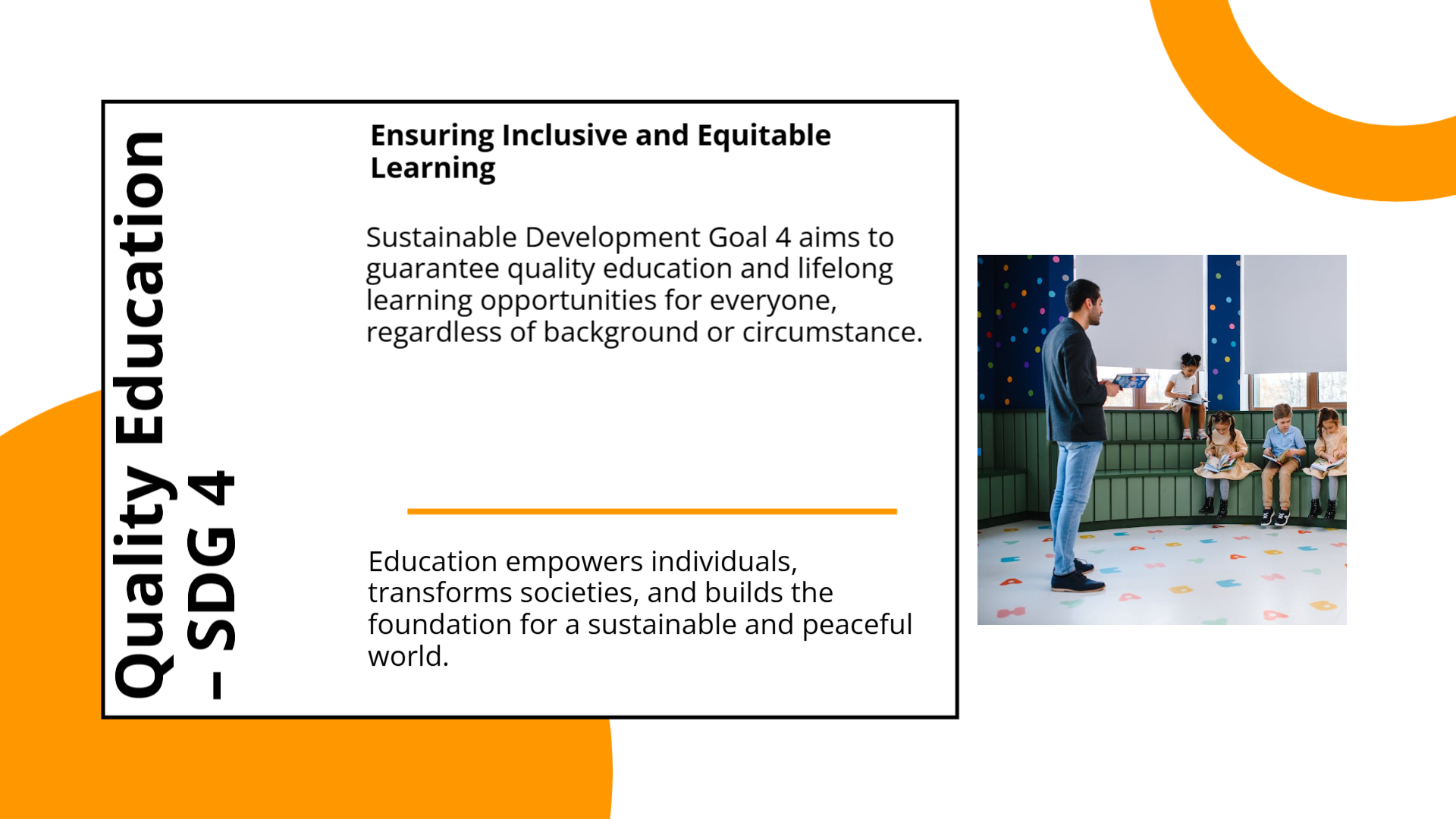 Quality Education – SDG 4 | Slidebyslide.ai