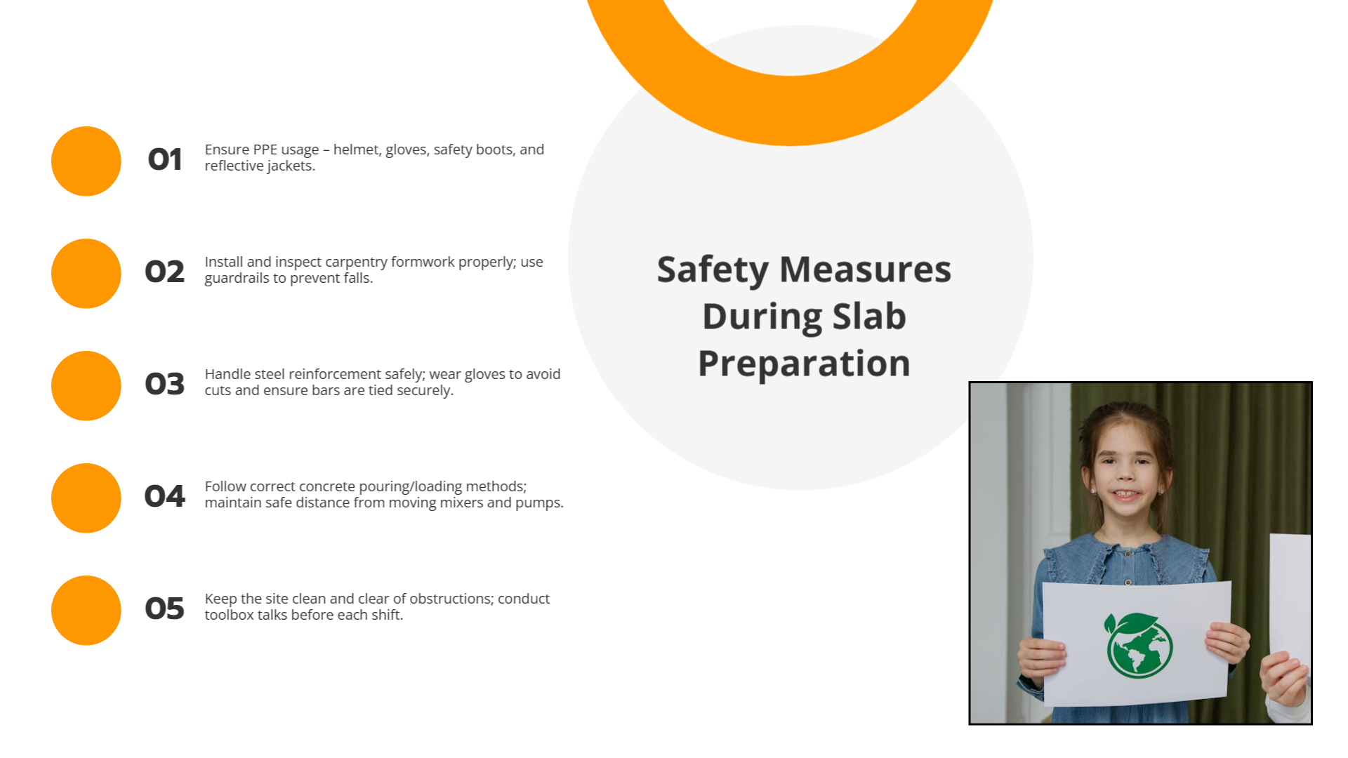 Safety Measures During Slab Preparation | Slidebyslide.ai