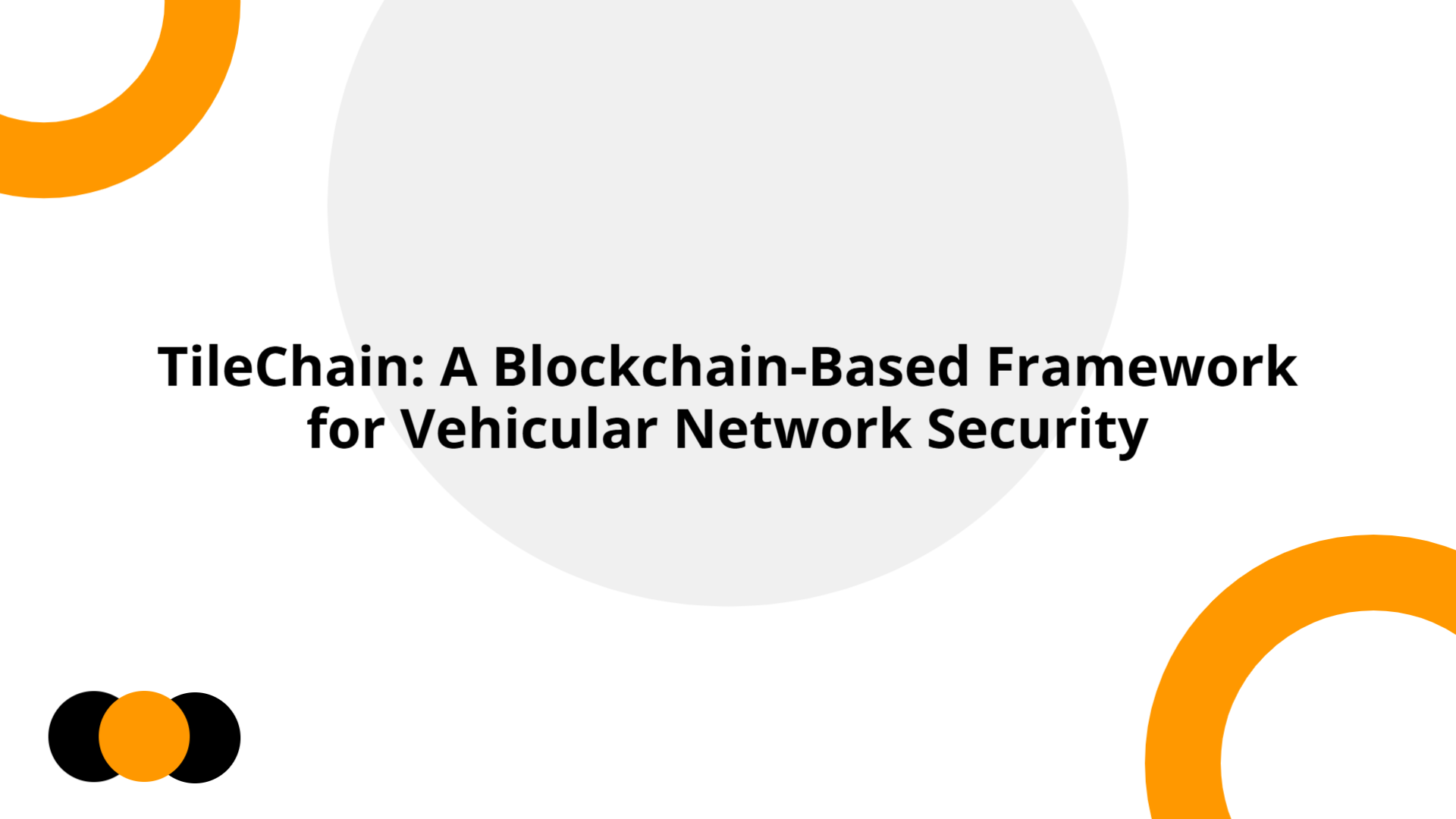 TileChain Blockchain Framework for Vehicular Network Security ...