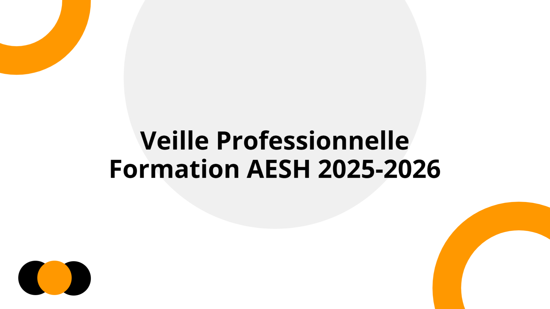 Veille Professionnelle – Formation AESH 2025-2026 | Slidebyslide.ai
